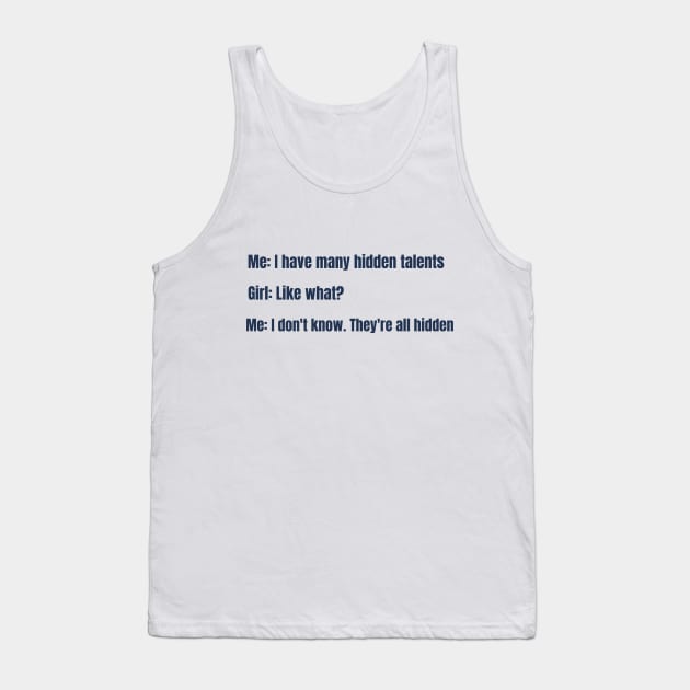 Sarcasm quotes Tank Top by MikeNotis